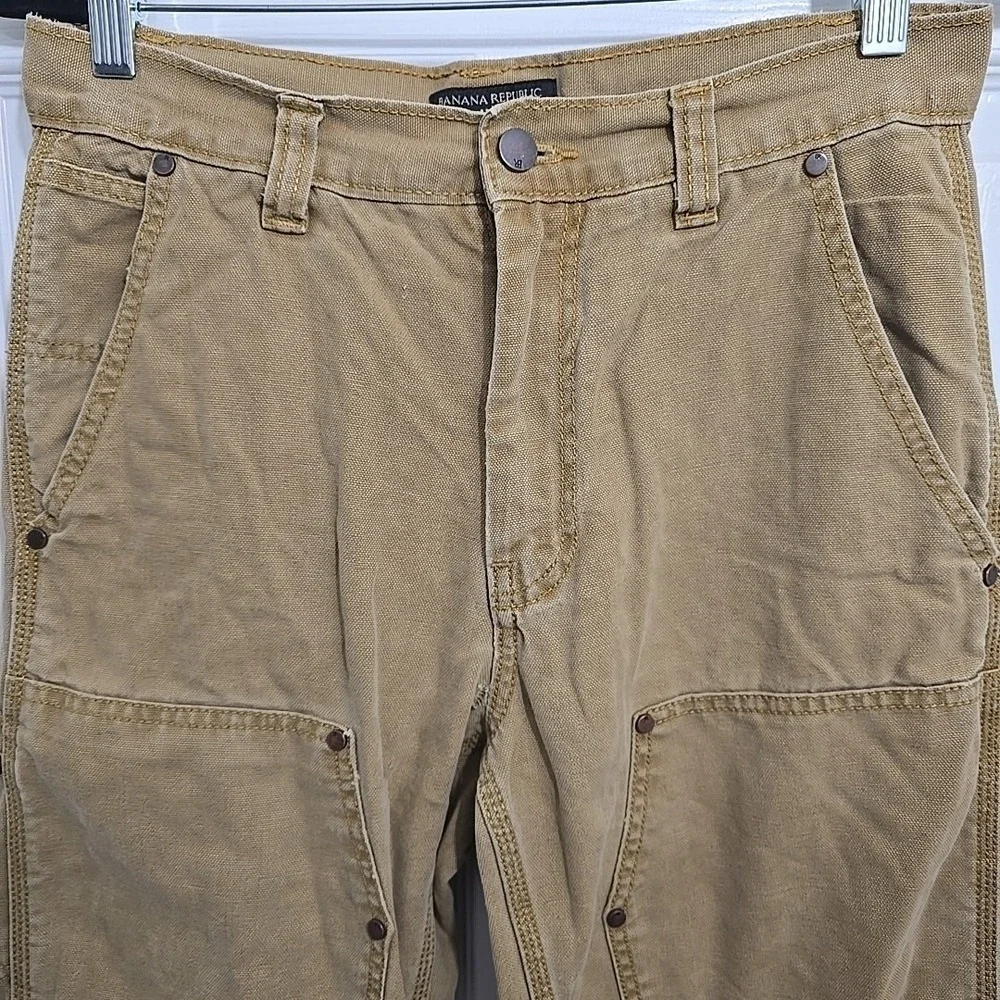 Banana Republic Pants Mens‎ Size 30x26 Brown/Tan Canvas Double Knee Carpenter